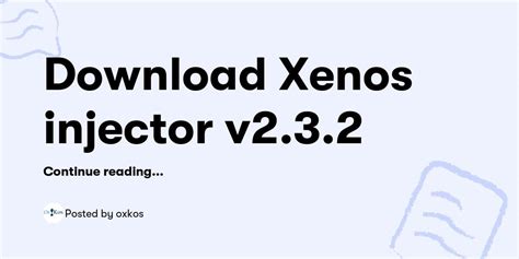[Release] Xenos injector v2.3.2 .